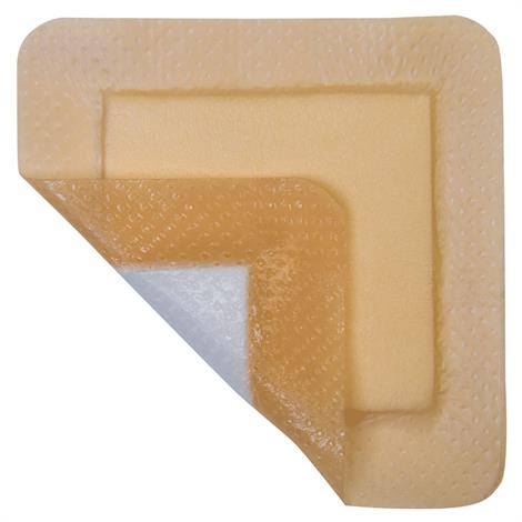 MediPlus Comfort Foam Silicone Adhesive Wound Dressing,3" x 3",Pad Size 1.75" x 1.75",5/Pack,10Pk/Case,MP7575SLCF