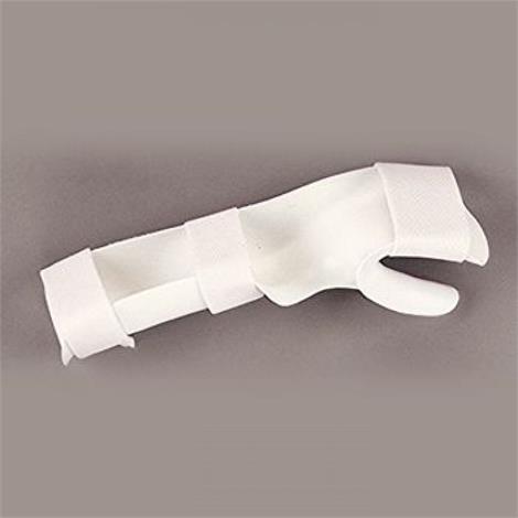 Rolyan Functional Position Hand Splint with Strapping,White - 1/8 - Left - Medium,Each,A3123