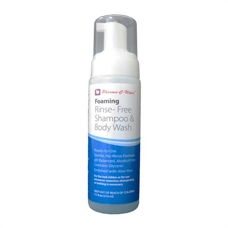 Pharma-C-Wipes Foaming Rinse-Free Shampoo and Body Wash,Volume: 7.1oz (210ml),Each,200905