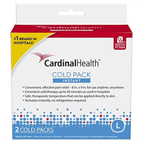 Cardinal Health Instant Cold Pack,Therapeutic,Large 6" x 9",16/Case,11440-900