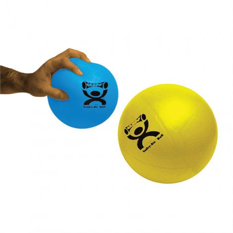CanDo Cushy-Air Inflatable Exercise Ball,13" to 17" (45cm),Yellow,Each,30-1741