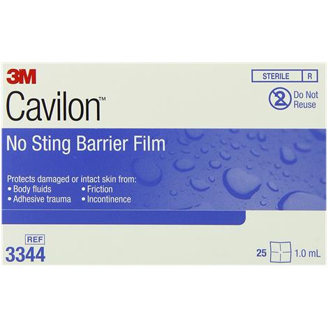3M Cavilon No Sting Barrier Film,0.75ml Wipe,50/Pack,3342