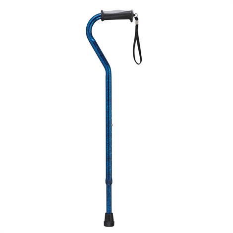 Drive Adjustable Height Offset Handle Cane With Comfortable Gel Hand Grip,Black,Each,RTL10372BK
