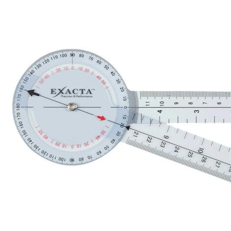 Exacta Transparent International Goniometer For large Joints,360 degrees,Each,NC70102