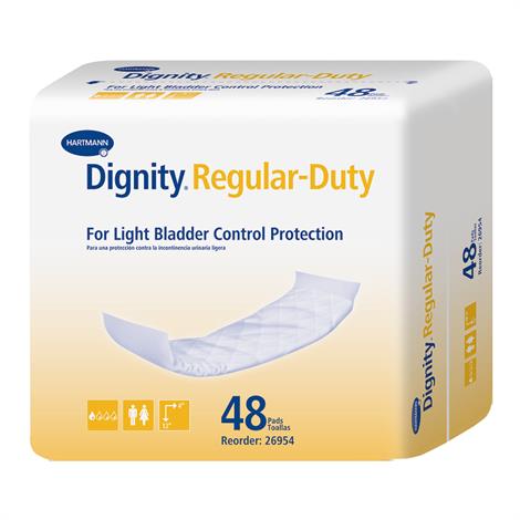 Hartmann Dignity Regular Duty Pads,Dignity Regular Duty Pads,4" x 12",45/Pack,26954