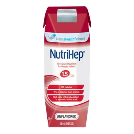 Nestle Nutrihep Enteral for Hepatic Patients,Unflavored,250ml Carton,24/Case,9871616479