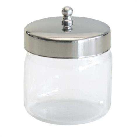 Graham-Field Unlabeled Flint Glass Dressing Jars With Covers,Unlabeled Pyrex Dressing Jar,3" x 3",12/Case,3460P