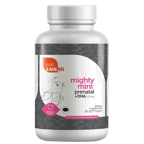 Zahler Mighty Mini Prenatal Plus DHA Softgels,Softgels,160/Pack,8183