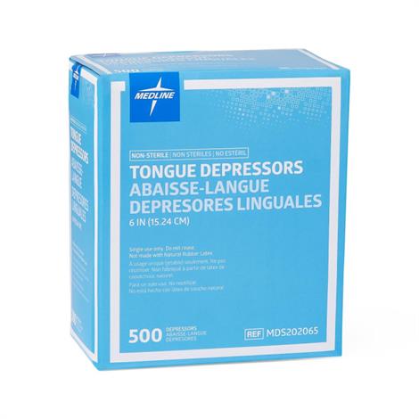 Medline Non-Sterile Tongue Depressors,5.5",5000/Pack,MDS202070