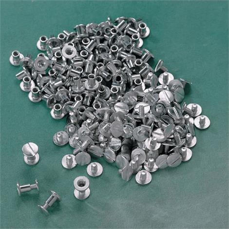 Aluminum Screw Rivets,1/4" (6.4mm) Wide and Shaft Length,50/Pack,A3674