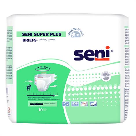 Seni Super Plus Briefs,Medium (30" - 43"),25/Pack,S-ME25-BP1