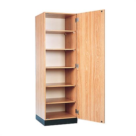 Hausmann Single Door Storage Cabinet,Wild Cherry,Each,8154-5904