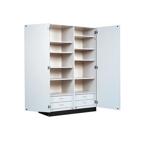 Hausmann Double Door Storage Cabinet,Wild Cherry,Each,8248-84-5904