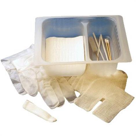 CareFusion AirLife Tracheostomy Kit,2 Cotton Tip Applicators,3 Pipe Cleaners,1 Pair Vinyl Gloves,1 Water Resistant Towel,Each,3T4691A