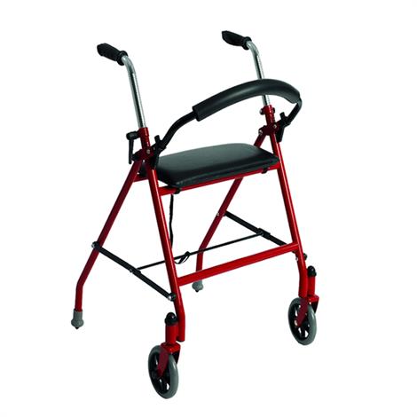 Drive Two Wheeled Walker with Seat,Red,Each,1239RD