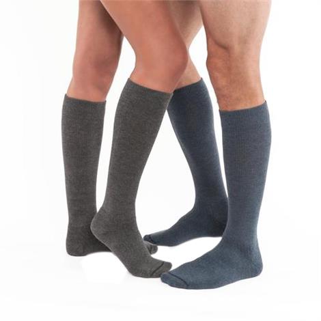 BSN Jobst Activewear Closed Toe Knee-High Firm 15-20 mmHg Compression Socks,X-Large,Steel Grey,Each,7515007