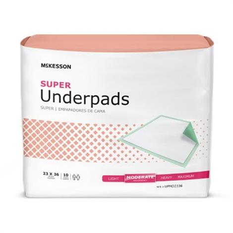 McKesson Regular Disposable Underpads - Moderate Absorbency,30" X 30",10/Pack,15Pk/Case,UPMD3030