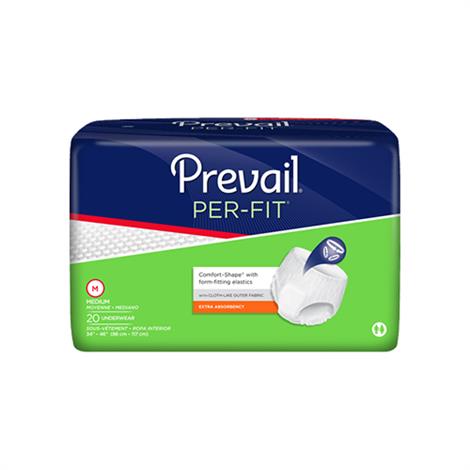 Prevail Per-Fit Underwear - Extra Absorbency,Medium,Fits Waist 34" to 46",Value Pack,400/Pack,PF-512