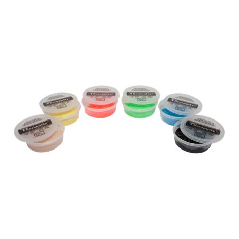 CanDo Color-Coded Theraputty,4oz Color-Coded Putty,6/Pack,#10-1482