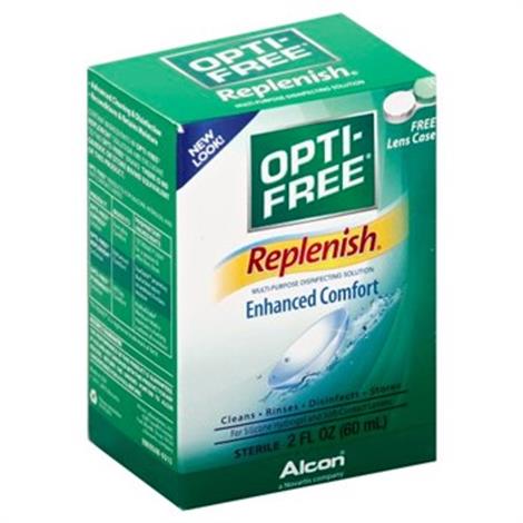 Alcon Labs Opti-Free RepleniSH Contact Lens Solution,10 oz,24/Pack,65035720
