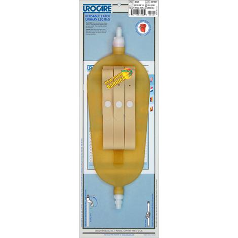 Urocare Reusable Latex Urinary Leg Bags,Small,250ml Capacity,Each,8509