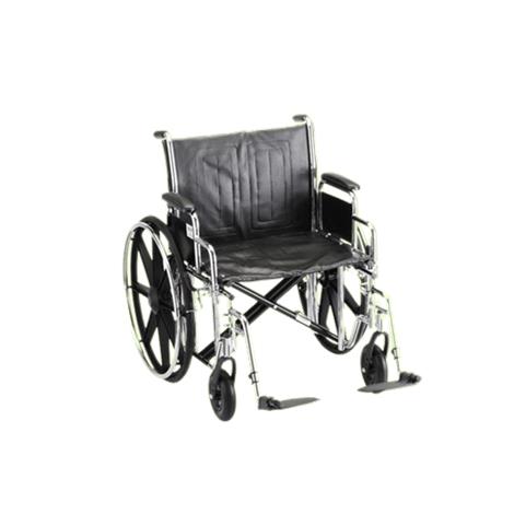 Nova Medical Standard Manual Steel Wheelchair With Dual Cross Bar,0,Each,0