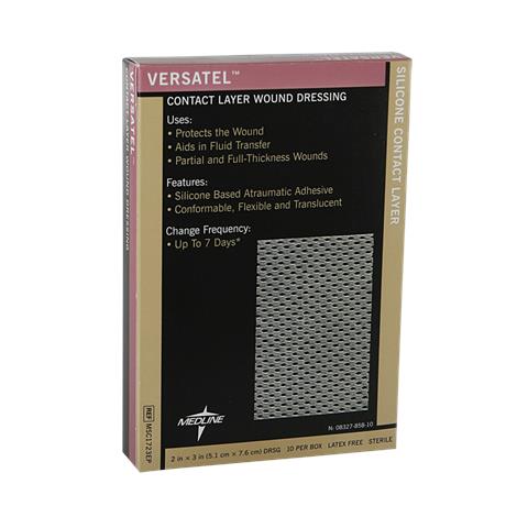 Medline Versatel Contact Layer Silicone Wound Dressing,8" x 12"  (20.3cm x 30.5cm),25/Case,MSC17812EP