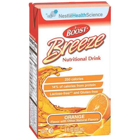 Nestle Boost Breezeal Drink,Orange,8fl oz Carton,27/Case,18620000