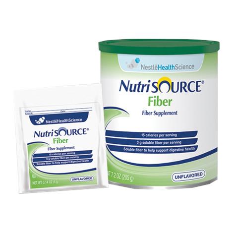 Nestle Nutrisource Fiber Powder,Unflavored Powder,7.2oz Canister,4/Case,4390097551