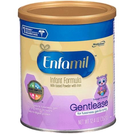 Enfamil Gentlease Milk-Based Formula For Fussiness And Gas Problem,32fl oz,Ready-to-Use Bottles,6/Pack,146501