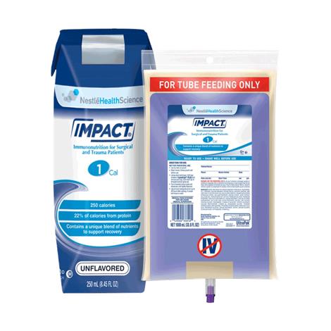 Nestle Impact Glutamine Immuno for Surgical and Trauma Patients,UltraPak SpikeRight Plus System,1000ml,Bag,6/Case,16280100