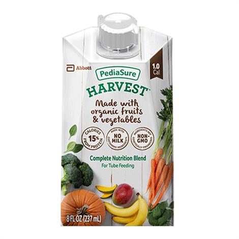 Abbott Pediasure Harvest Organic Tube Feeding Formula,8 fl oz,carton,24/Pack,66670