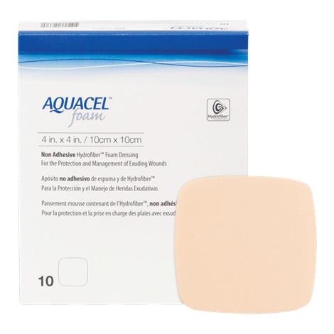 ConvaTec Aquacel Non-Adhesive Gelling Foam Dressing,Square, 6" x 6",Each,420635