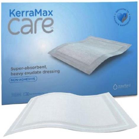 Crawford KerraMax Care Gentle Border Wound Dressing,6" x 10",10/Pack,PRD5001177