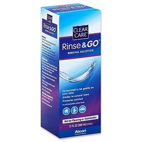 Alcon Clear Care Rinse and Go Lens Care Rinsing Solution,Rinsing Solution,Each,65014612