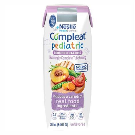 Nestle Compleat Pediatric Reduced Calorie,Unflavored,250ml,24/Pack,4390038074