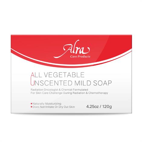 Alra All Vegetable Unscented Mild Soap,4.5oz Bar Soap,Each,87-412