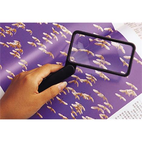 Essential Medical Folding Rectangular Magnifier,Large Surface,4"Lx 2"W,Each,L4002