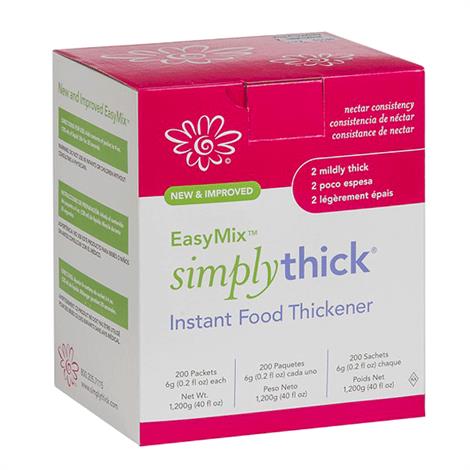 Simply Thick EasyMix Instant Food Thickener,Honey,12 Gram,100/Pack,STIND100L3