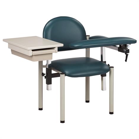 Clinton SC Series Padded  Drawing Chair with Padded Flip Arm and Drawer,0,Each,6059-P