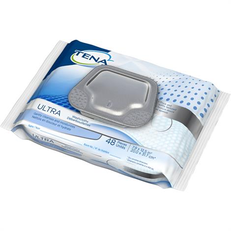 TENA Ultra Washcloths,7.9" x 12.5",48/Pack,65720