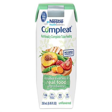 Nestle Compleat Real Food Tube Feeding Formula With SpikeRight Plus Port,UltraPak SpikeRight Plus System,1000ml Container,6/Case,14180100