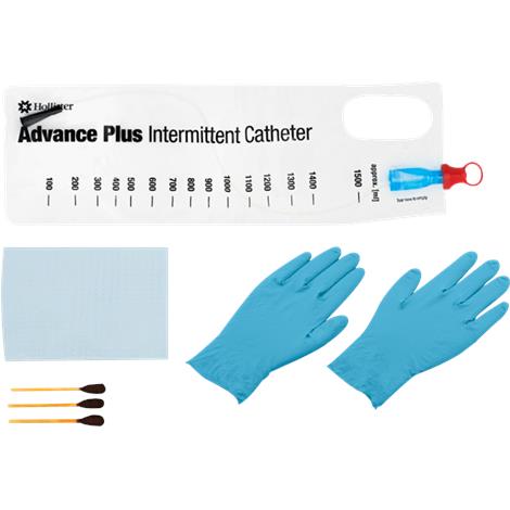 Hollister Advance Plus Intermittent Catheter Kit - Coude Tip,14Fr,100/Pack,97144