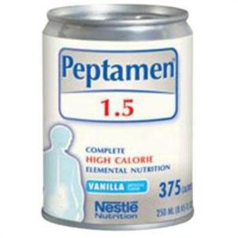 Nestle Peptamen 1.5 With Prebioal Drink,Vanilla,250ml,24/Pack,4390034958