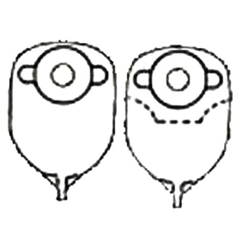 Nu-Hope Round Post-Operative Brief Urinary Pouch With Flutter Valve,Opening 1 3/8 (3.5cm),10/Pack,8161FV