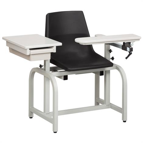 Clinton Standard Lab Series  Drawing Chair with ClintonClean Flip-Arm and Drawer,0,Each,66029-P