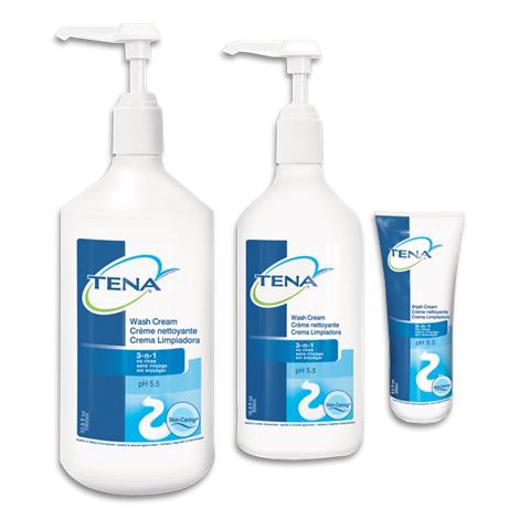 TENA Cleansing Cream,33.8fl oz Pump Bottle,Scent Free,Each,64415