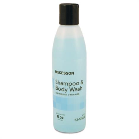 McKesson Shampoo And Body Wash Summer Rain Squeeze Bottle,Summer Rain Scent,8 Oz.,48/Pack,53-1354-8