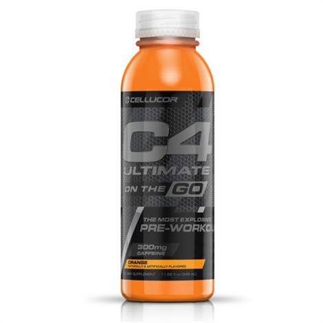 Cellucor C4 Ultimate on the Go Dietary ,Orange,12/Pack,3620752