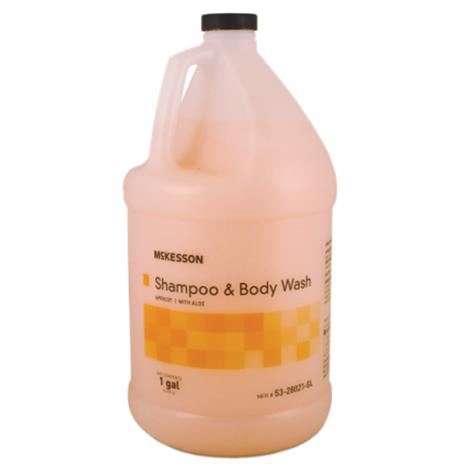 McKesson Shampoo And Body Wash Jug,Apricot Scent,1 Gallon,4/Pack,53-28021-GL